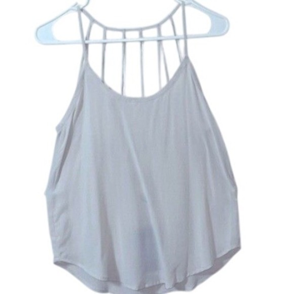 Silk Chaser Cage Back Tank Top Sleeveless Casual Everyday Top Vacation XS NWT - Picture 1 of 7